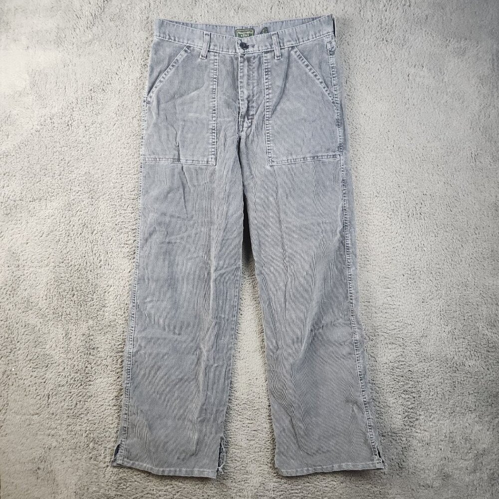 VTG A&F Corduroy Pants Women's 10/30 Y2K Patch Pocket Utility Baggy Fit USA Made
